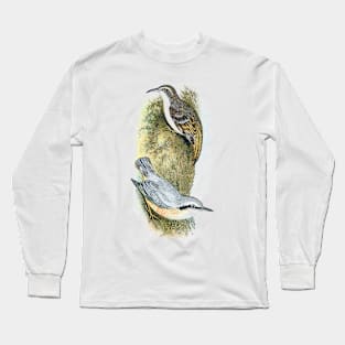 Tree Creeper and Nuthatch Long Sleeve T-Shirt